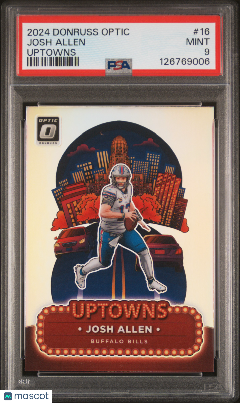 2024 Panini Donruss Optic Uptowns Josh Allen PSA 9