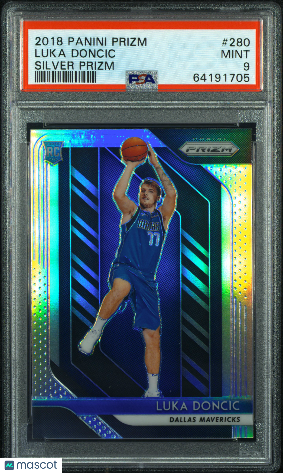 2018 Panini Prizm Luka Doncic Silver Prizm PSA 9