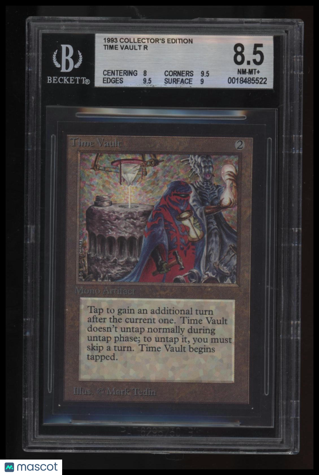 1993 Magic The Gathering Collector&#39;s Edition Time Vault R BGS 8.5