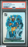 2023 Panini Donruss Downtown! Quentin Johnston PSA 9