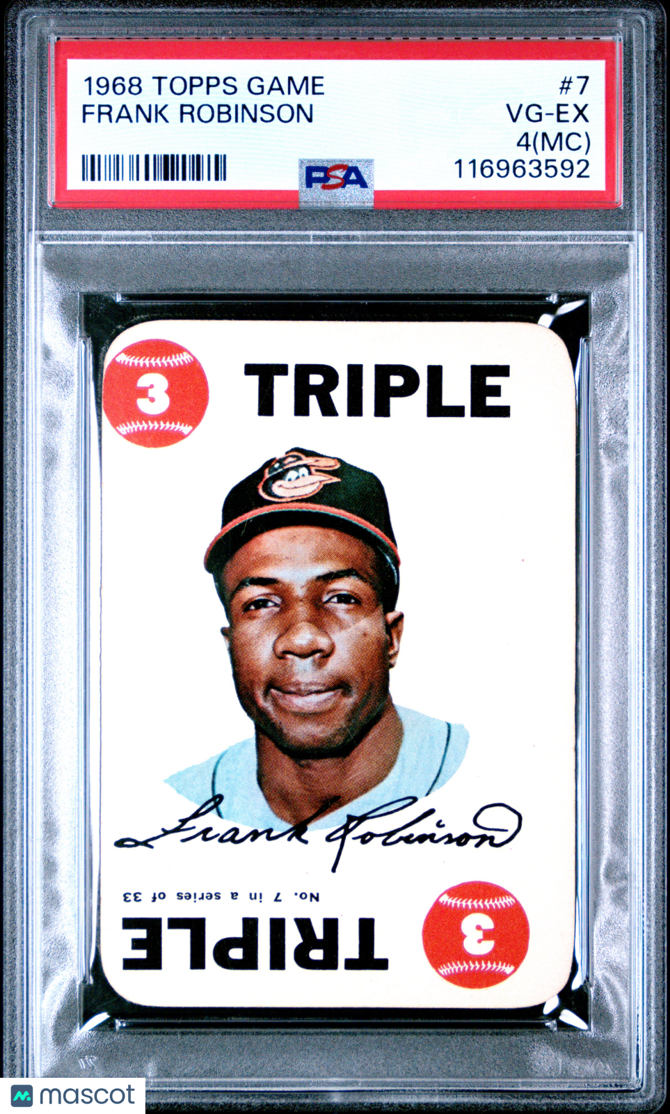 1968 Topps Game Frank Robinson PSA 4 MC