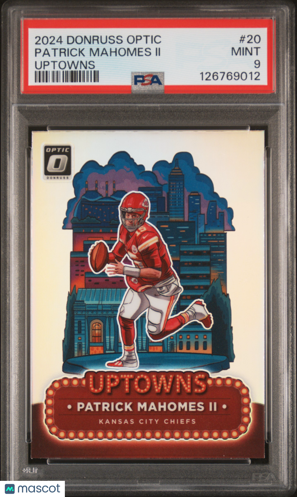 2024 Panini Donruss Optic Uptowns Patrick Mahomes Ii PSA 9