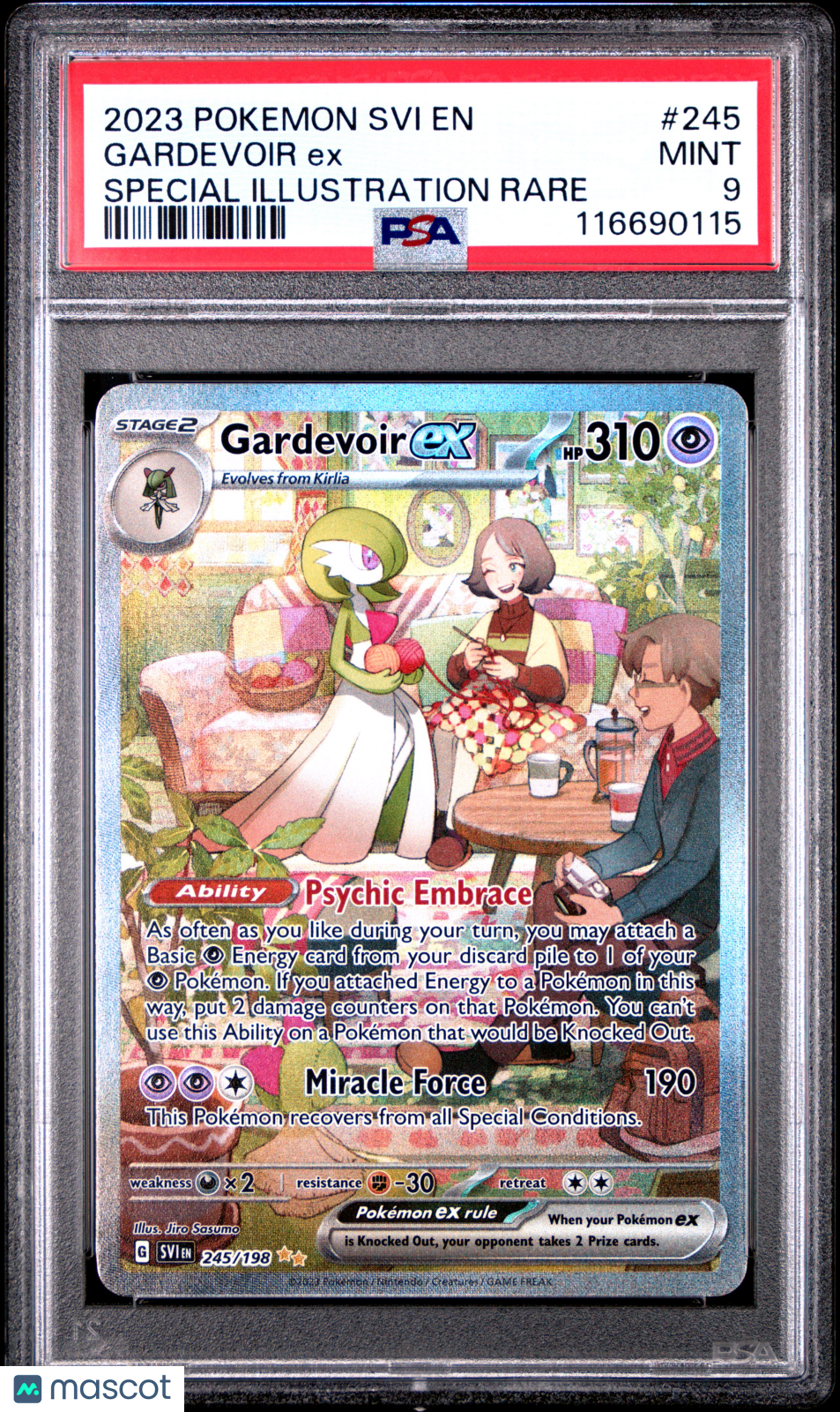 2023 Pokemon Svi Scarlet &amp; Violet Gardevoir Ex Special Illustration Rare PSA 9