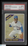 1966 Topps Choo Choo Coleman PSA 8