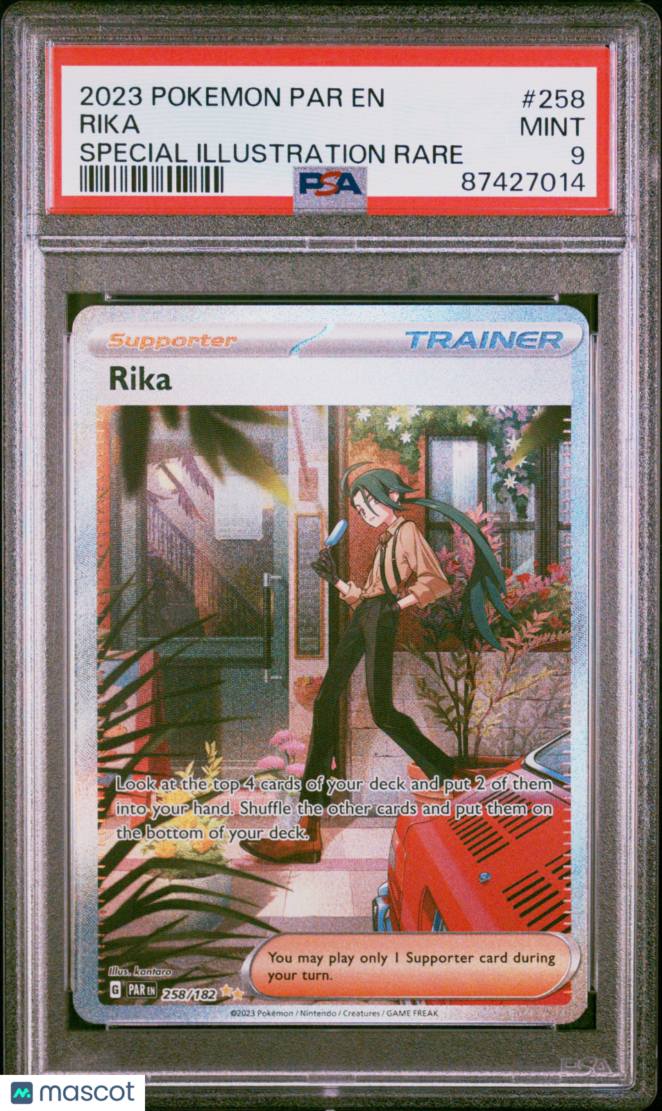 2023 Pokemon Par En-Paradox Rift Rika Special Illustration Rare PSA 9