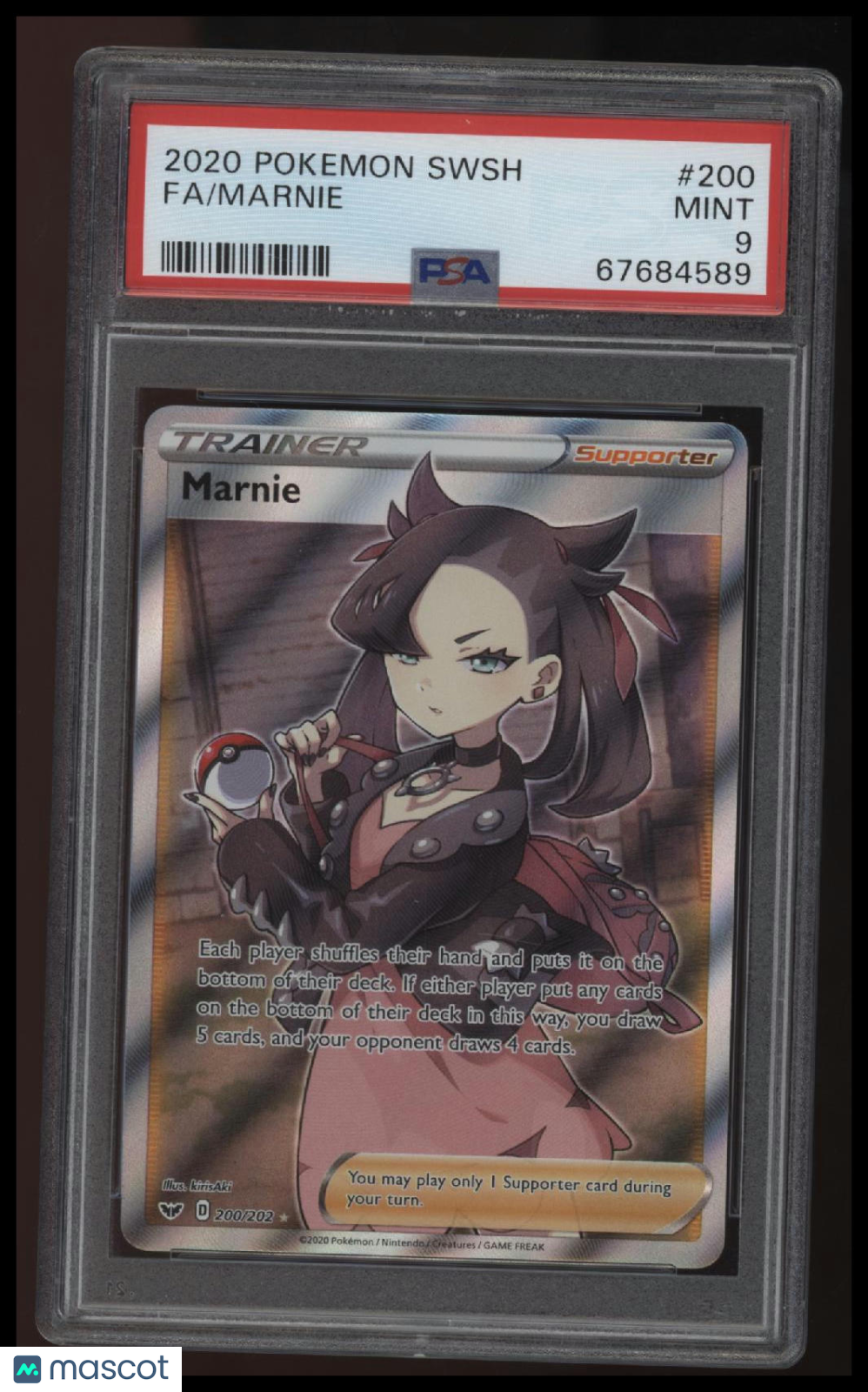 2020 Pokemon Sword &amp; Shield Fa/Marnie PSA 9
