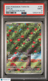 2024 Pokemon Twm En-Twilight Masquerade Applin Illustration Rare PSA 9