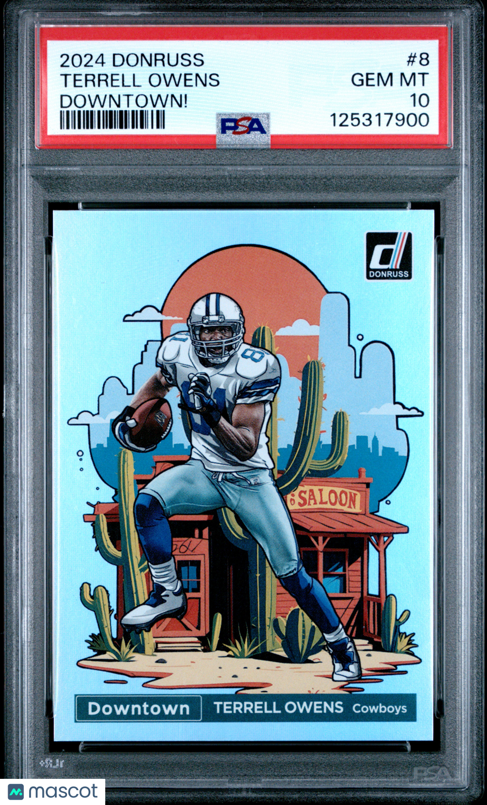 2024 Panini Donruss Downtown! Terrell Owens PSA 10