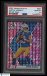 2020 Panini Mosaic Justin Herbert Camo Pink PSA 10
