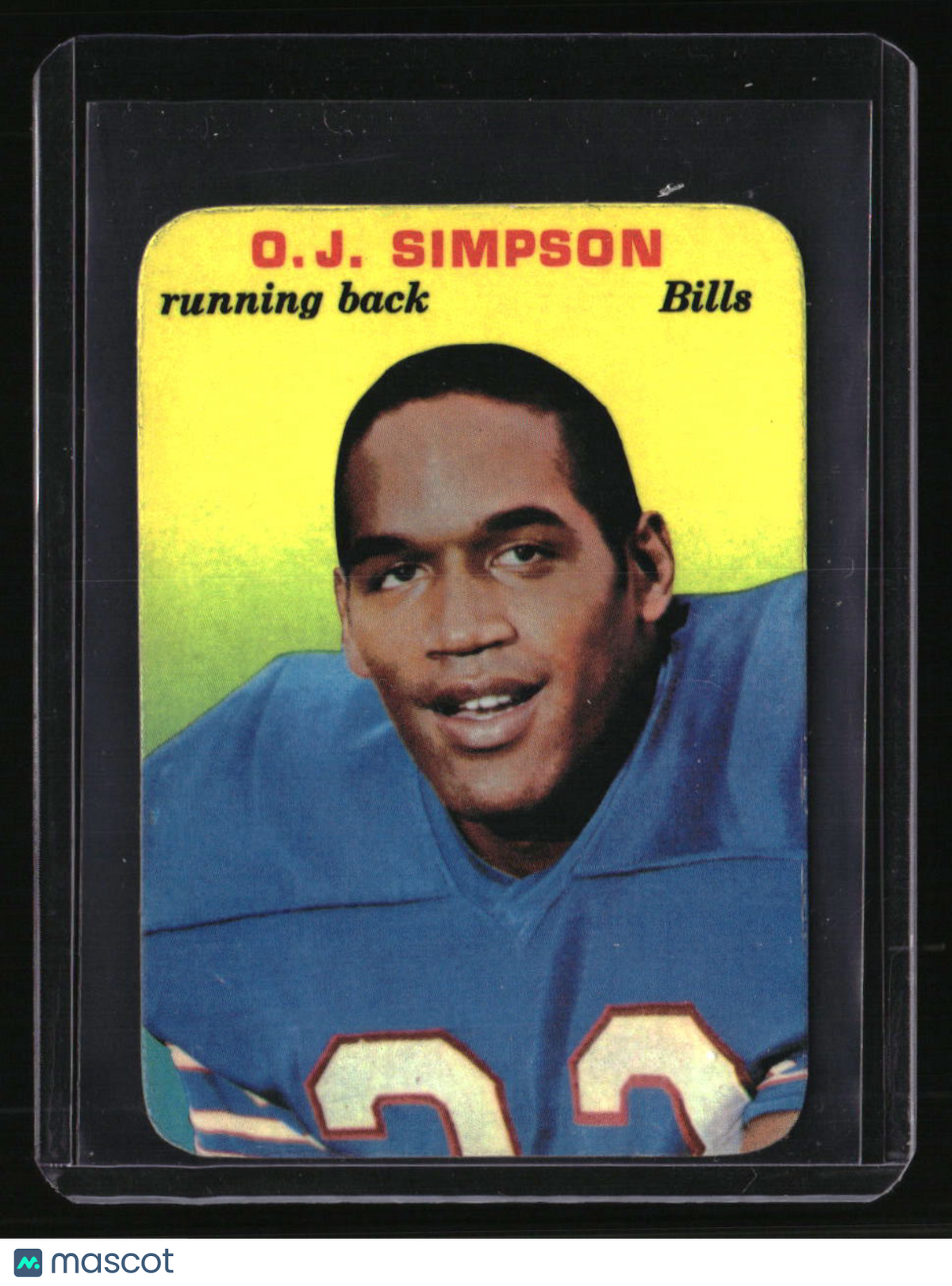 1970 Topps O.J. Simpson Glossy