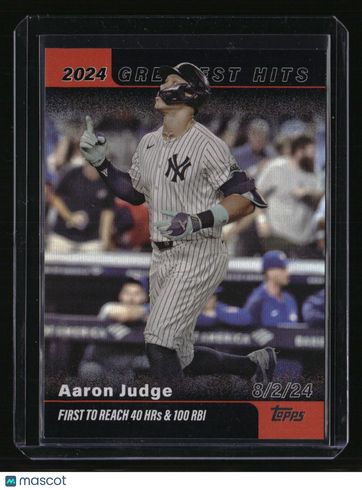 2025 Topps Aaron Judge 2024 Greatest Hits Orange Foil #/25