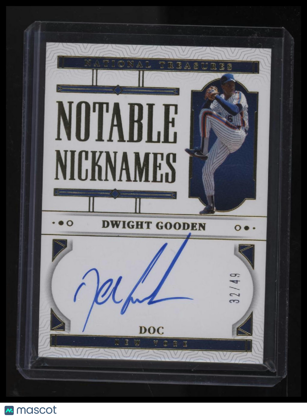2024 Panini National Treasures Dwight Gooden Notable Nicknames #/49