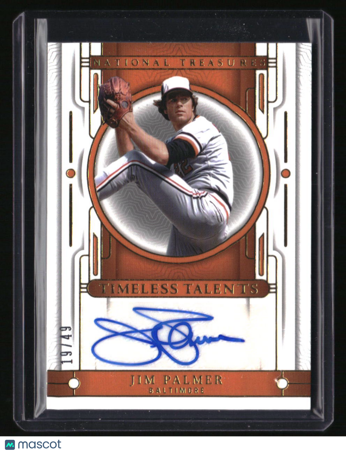 2024 Panini National Treasures Jim Palmer Timeless Talents Signatures #/49