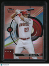 2023 Finest Mike Trout Rose Gold Refractor #/75