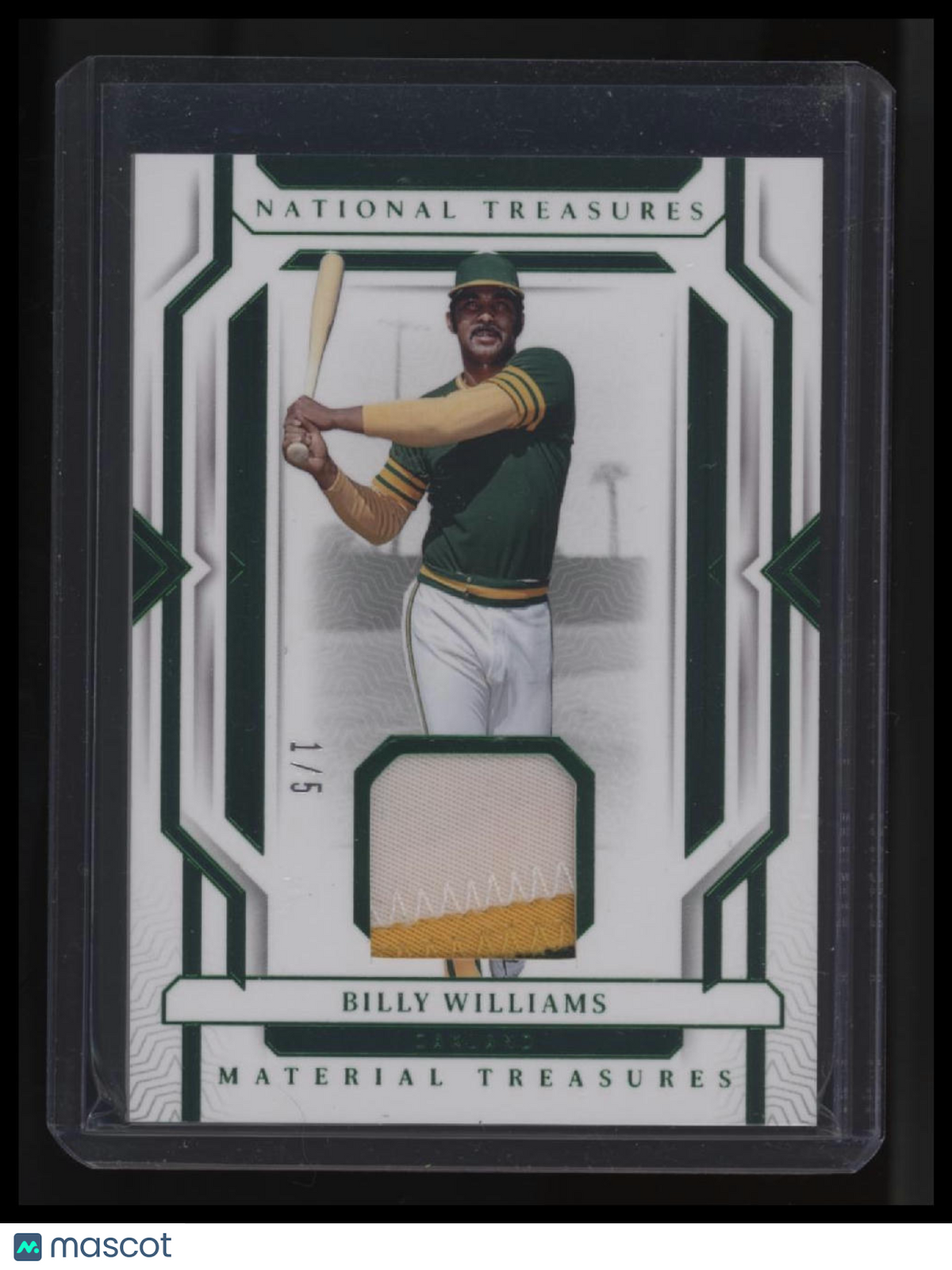 2024 Panini National Treasures Billy Williams Material Treasures Emerald #/5