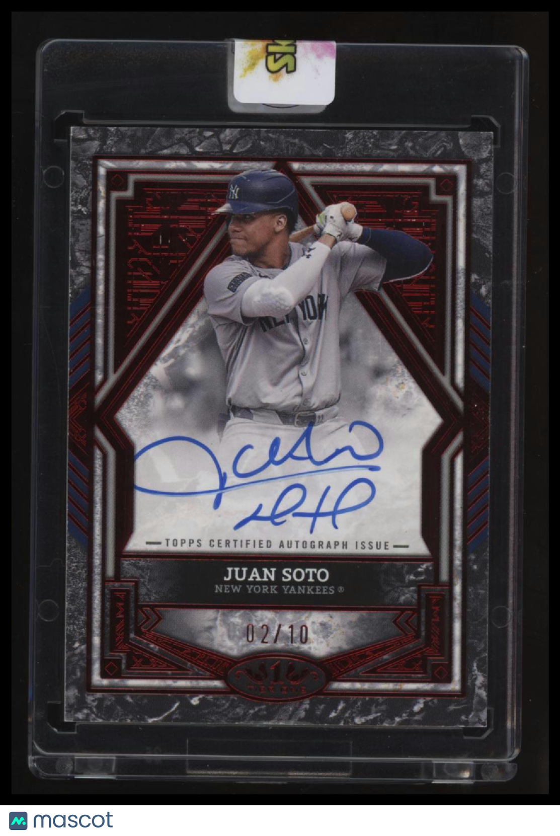 2025 Topps Tier One Juan Soto Base Autographs Red Foil #/10