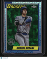 2025 Topps Shohei Ohtani 35th Anniversary Chrome Green Mojo Refractors #/99