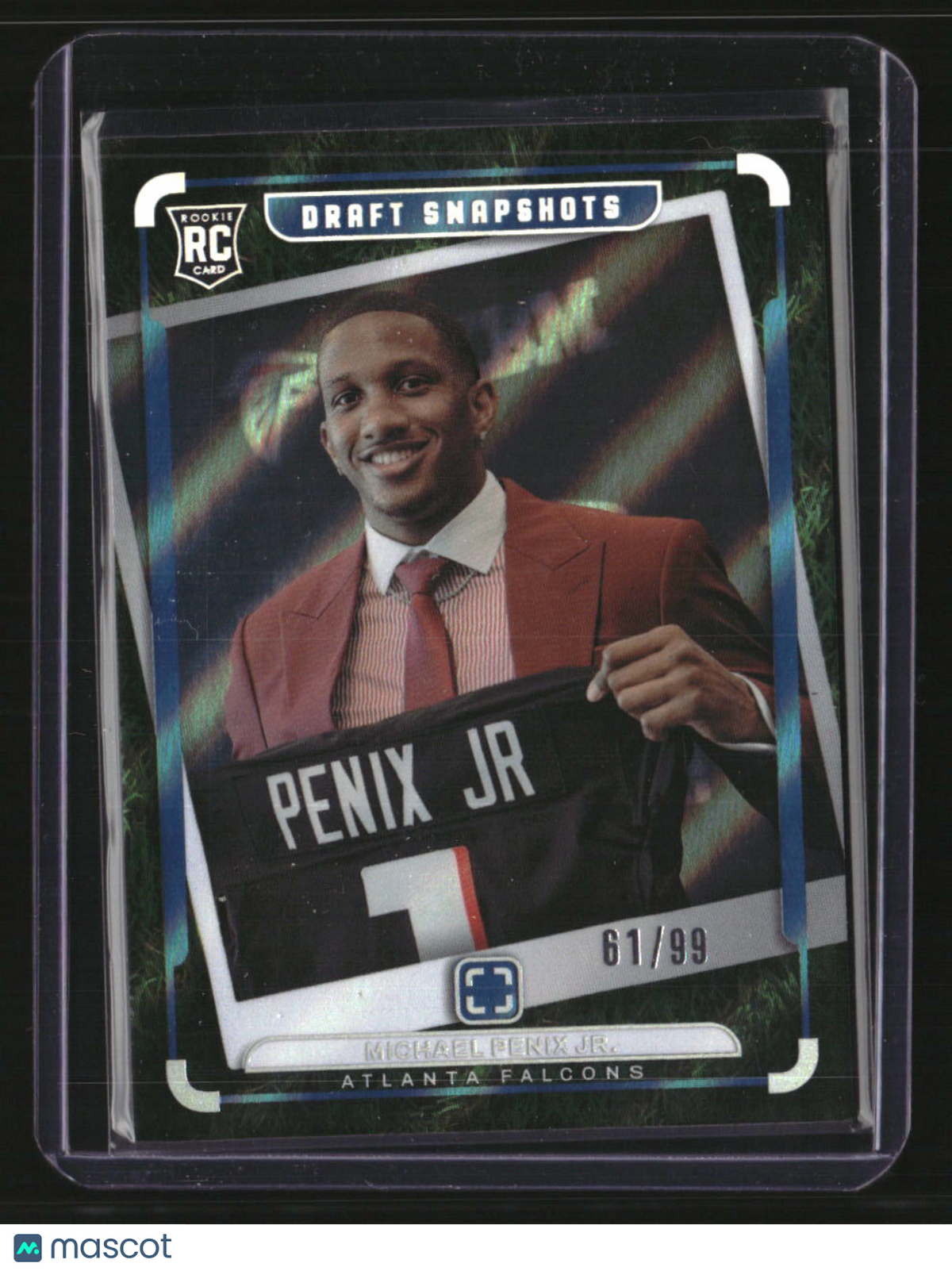 2024 Panini Photogenic Michael Penix Jr. Draft Snapshots Blue #/99
