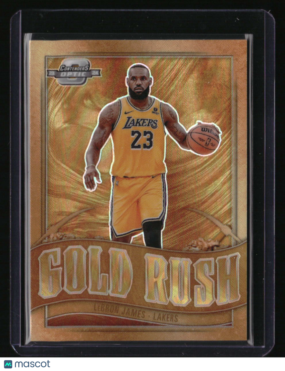 2023-24 Panini Contenders Optic LeBron James Gold Rush