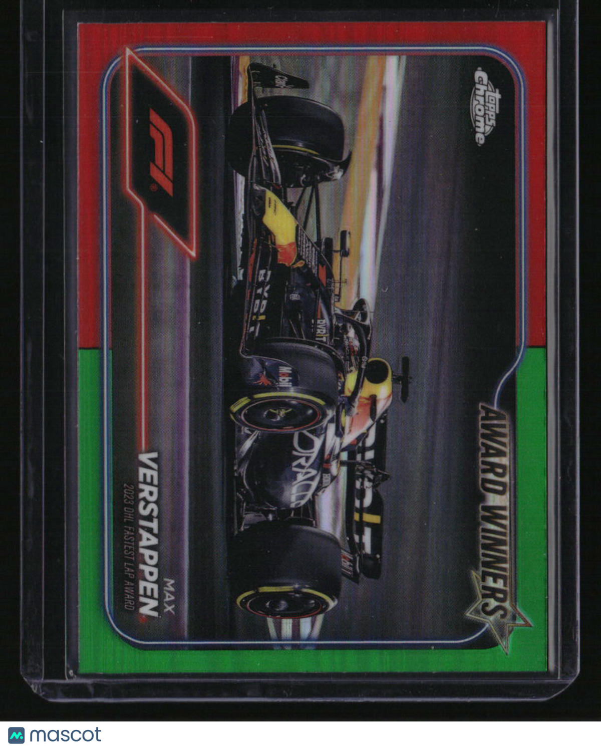 2024 Topps Chrome Formula 1 Max Verstappen Red / Green Refractors
