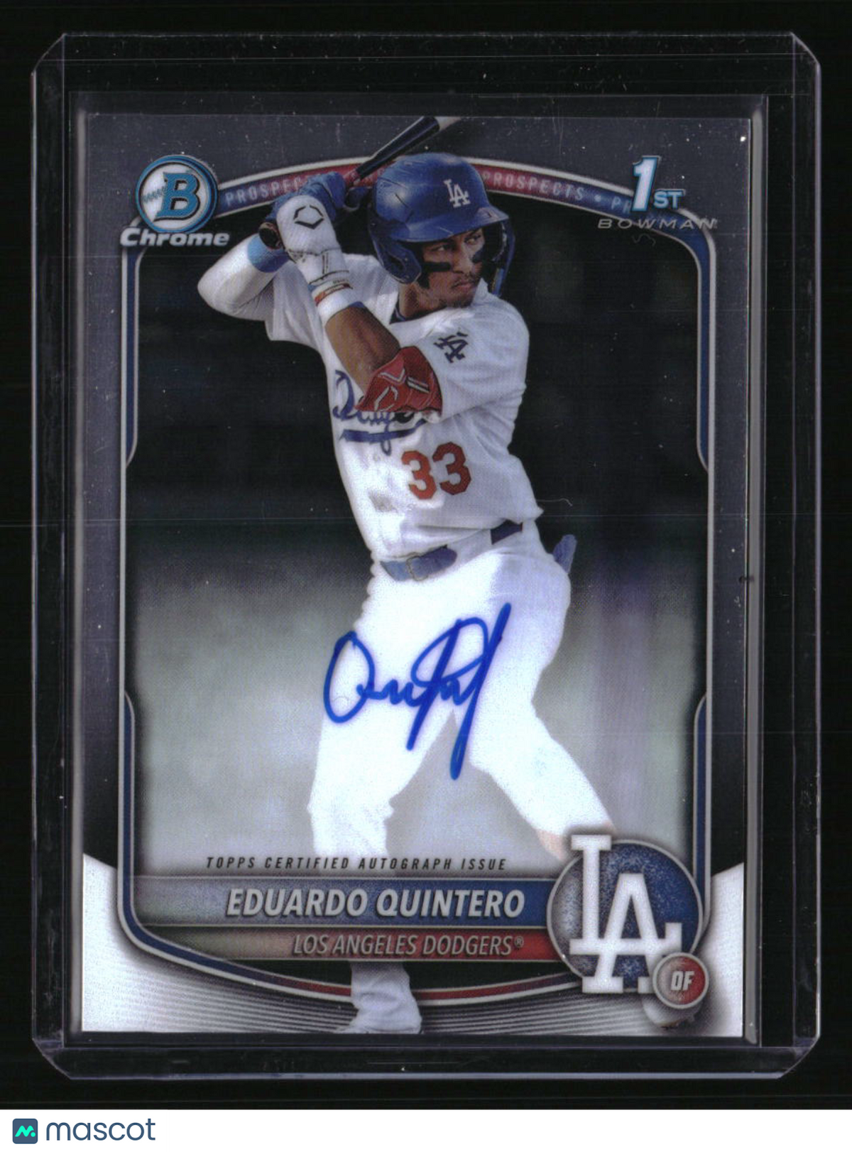 2025 Bowman Eduardo Quintero Chrome Prospects Autographs