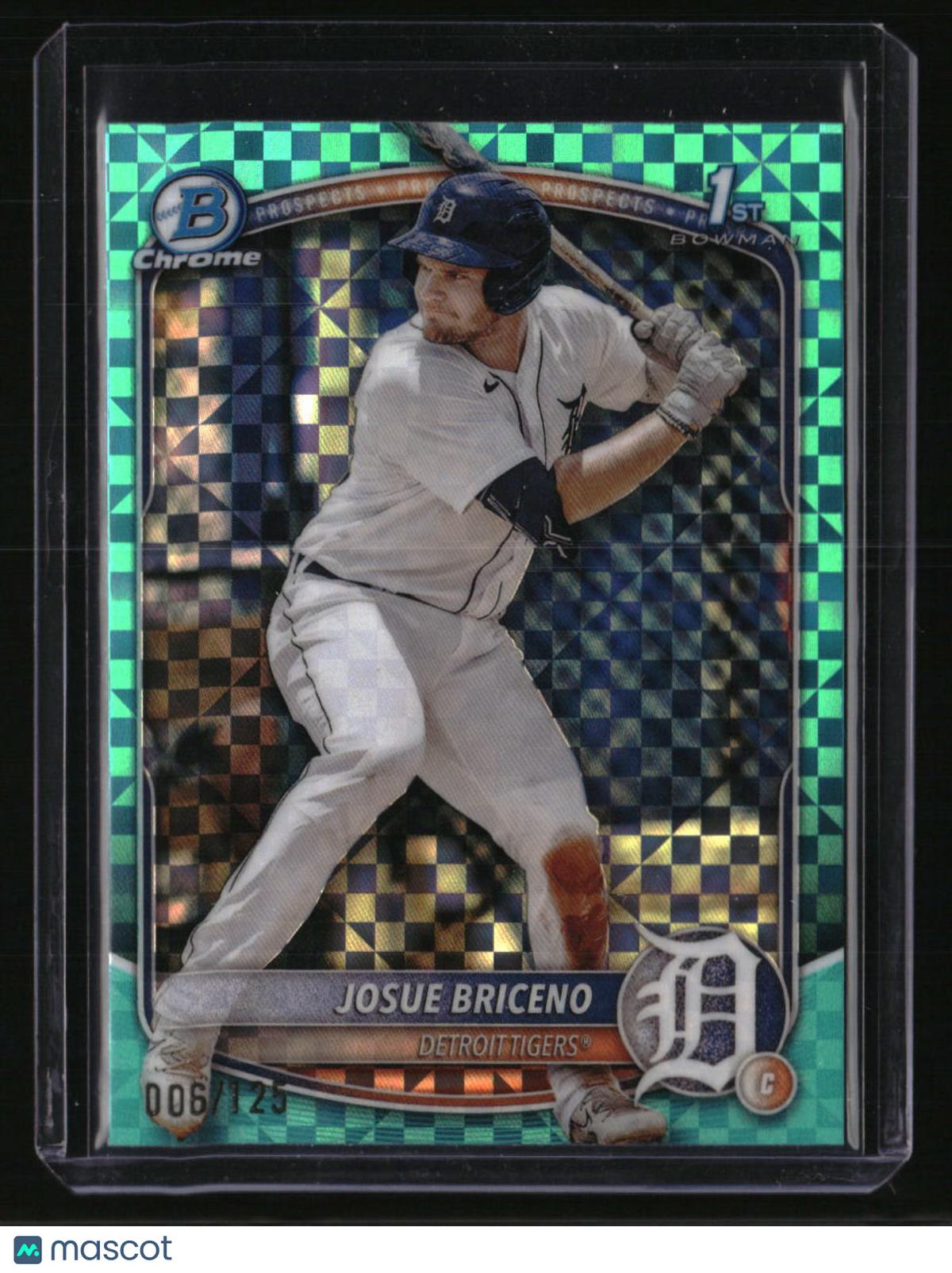 2025 Bowman Josue Briceno Chrome Prospects Aqua X-Fractor #/125