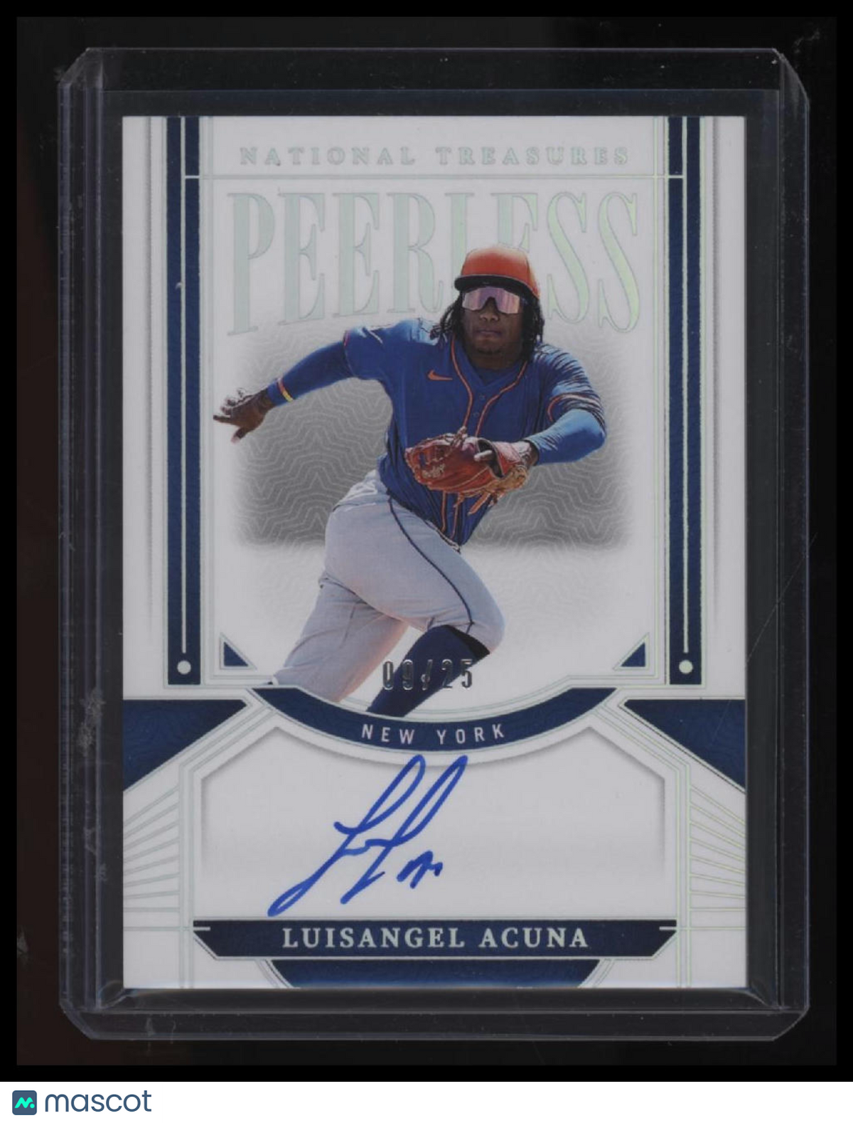 2024 National Treasures Luisangel Acuna Peerless Signatures Holo Silver #/25