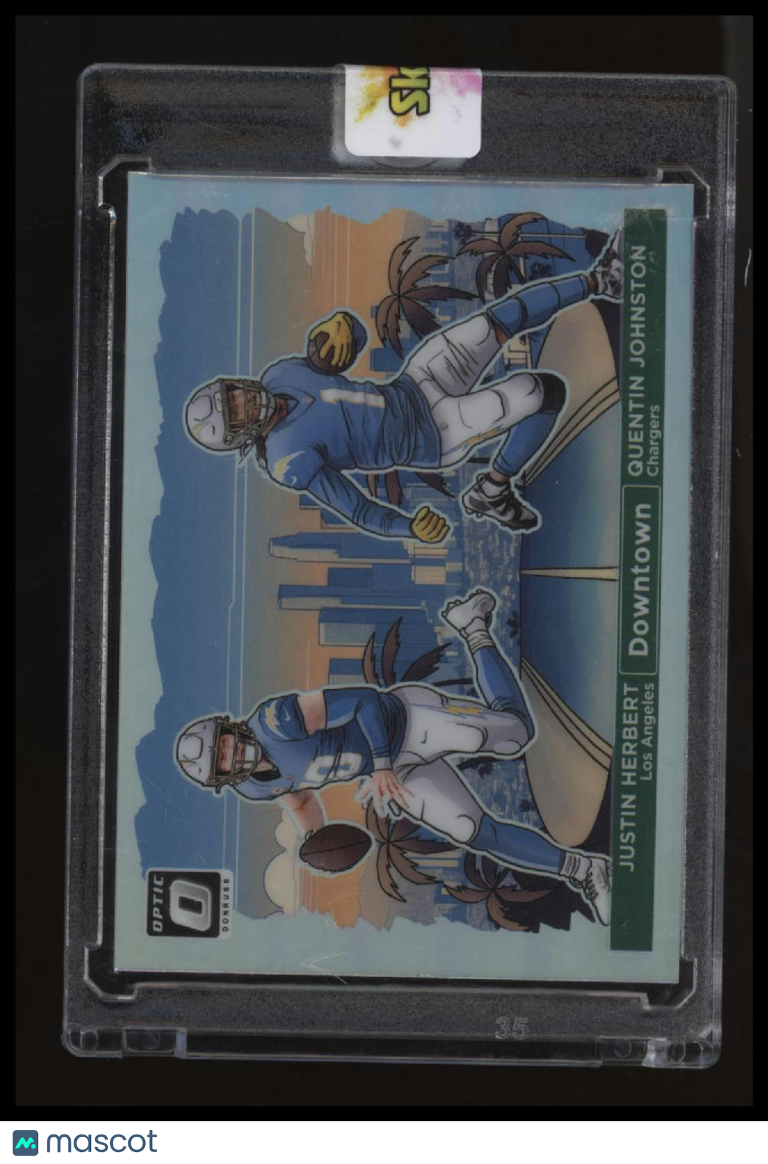 2024 Donruss Optic Justin Herbert / Quentin Johnston Downtown Duos