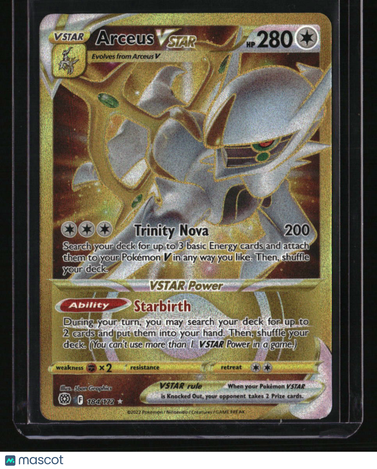 SWSH09: Brilliant Stars Arceus VSTAR (Secret) (184)