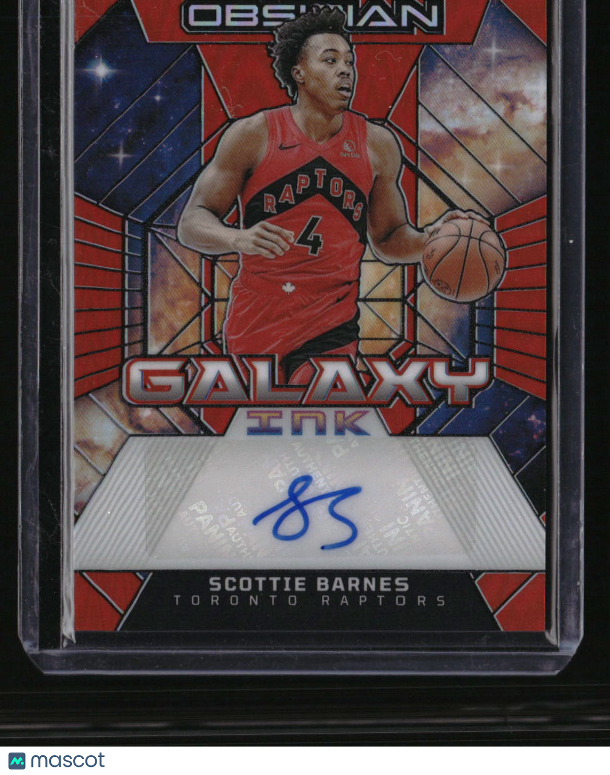 2023-24 Panini Obsidian Scottie Barnes Galaxy Electric Etch Orange Flood #/75