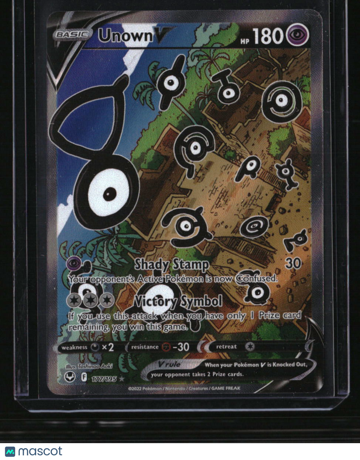 SWSH12: Silver Tempest Unown V (Alternate Full Art)