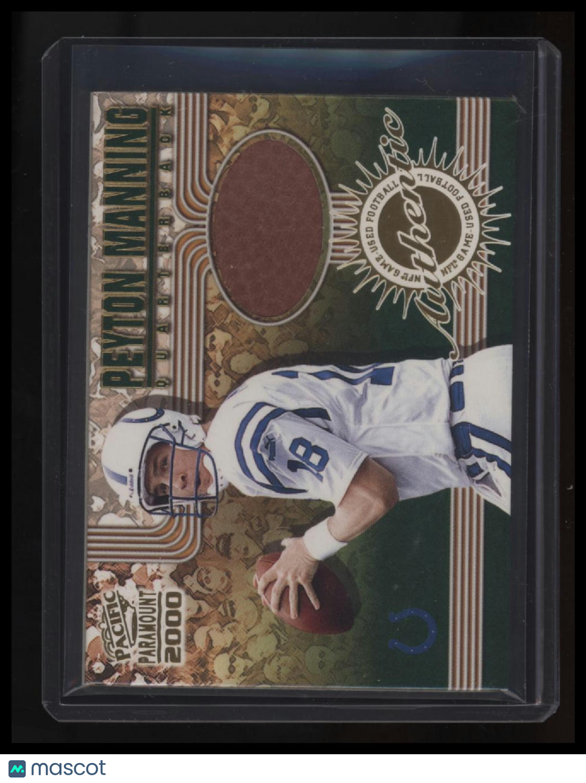 2000 Pacific Paramount Peyton Manning Game Used Footballs