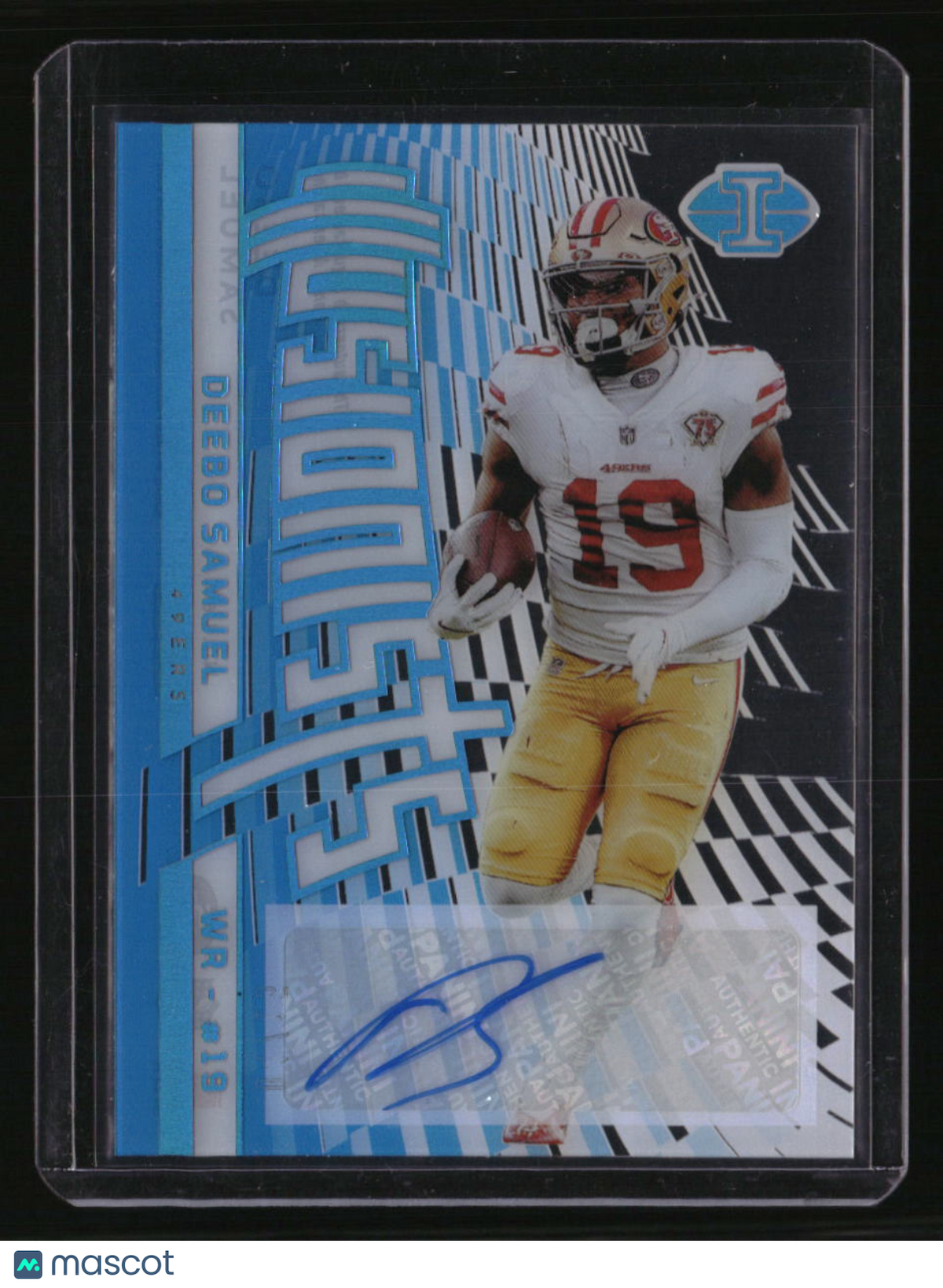 2022 Panini Illusions Deebo Samuel Illusionists Autographs Light Blue #/15
