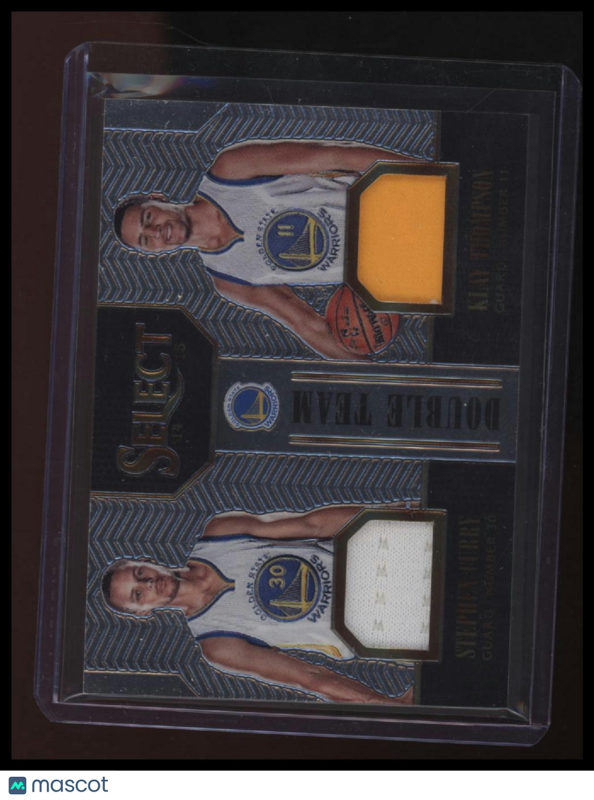 2014-15 Panini Select Klay Thompson / Stephen Curry Double Team Jerseys #/149