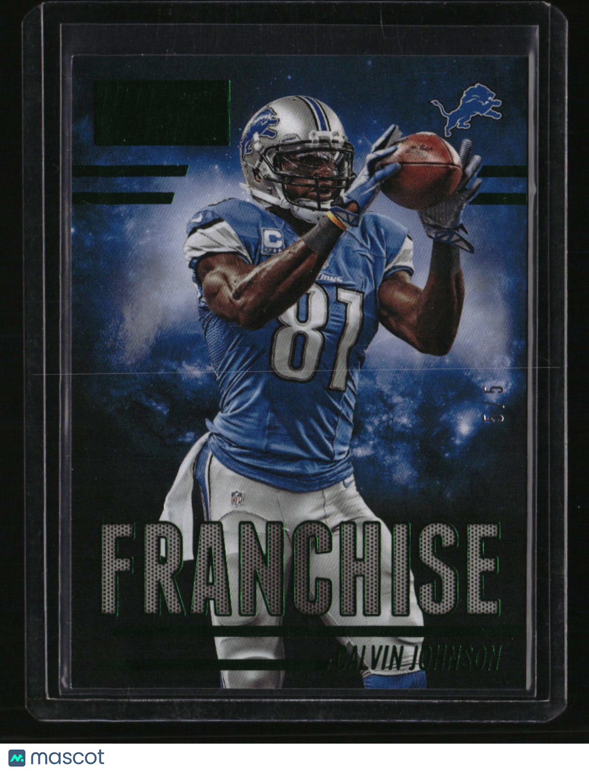 2014 Panini Hot Rookies Calvin Johnson Franchise Green #/5