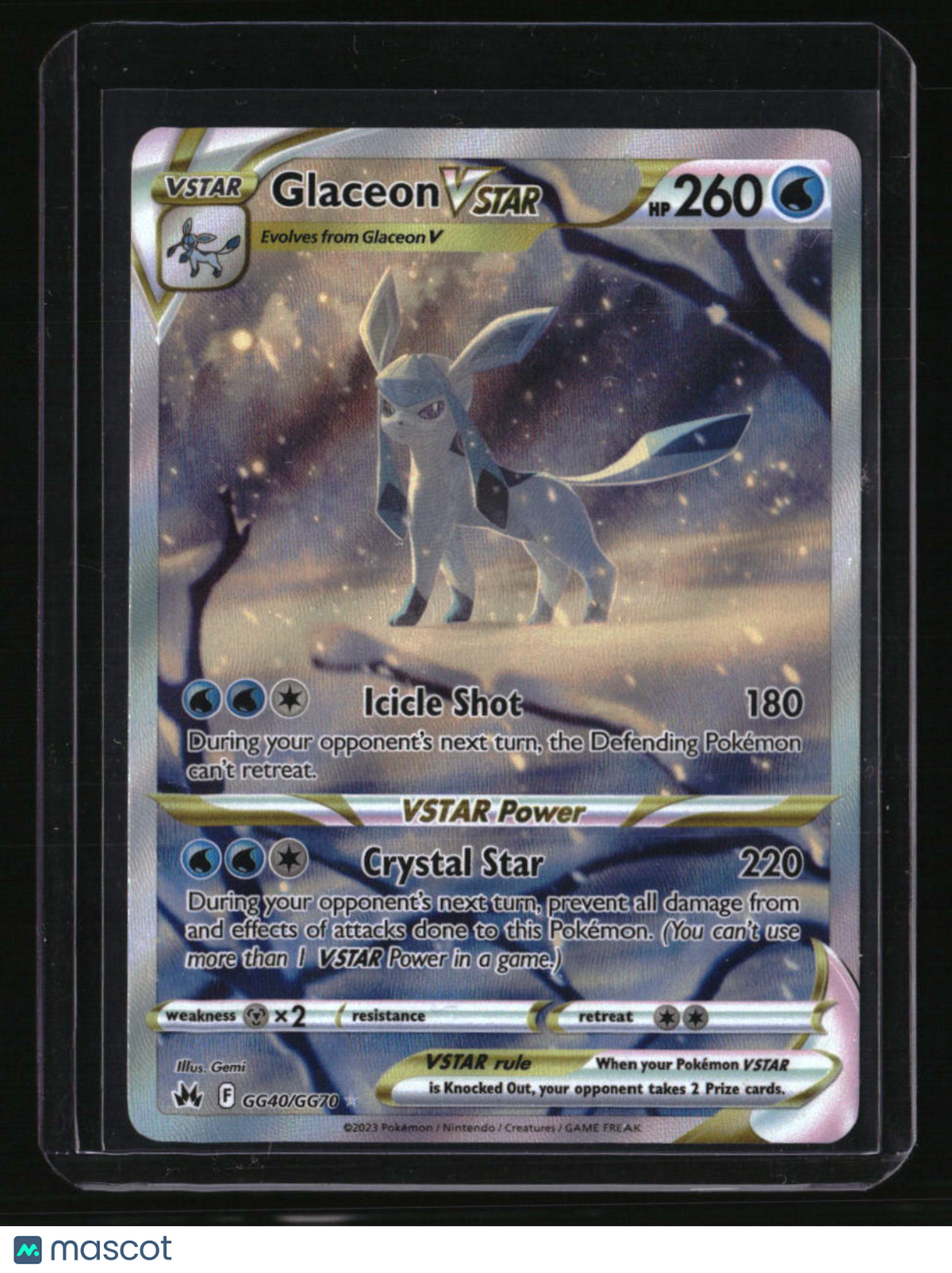 Crown Zenith: Galarian Gallery Glaceon VSTAR
