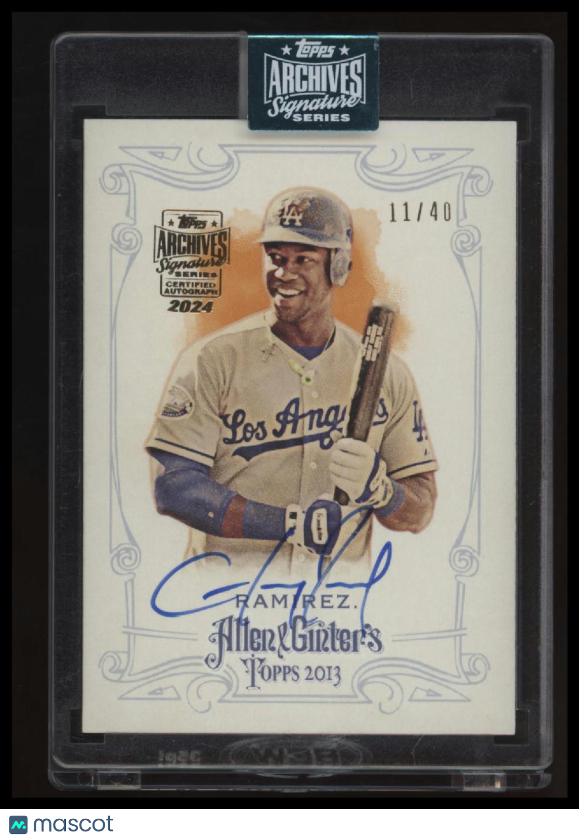 2024 Topps Archives Signature Series Hanley Ramirez 2013 Allen &amp; Ginter #/40
