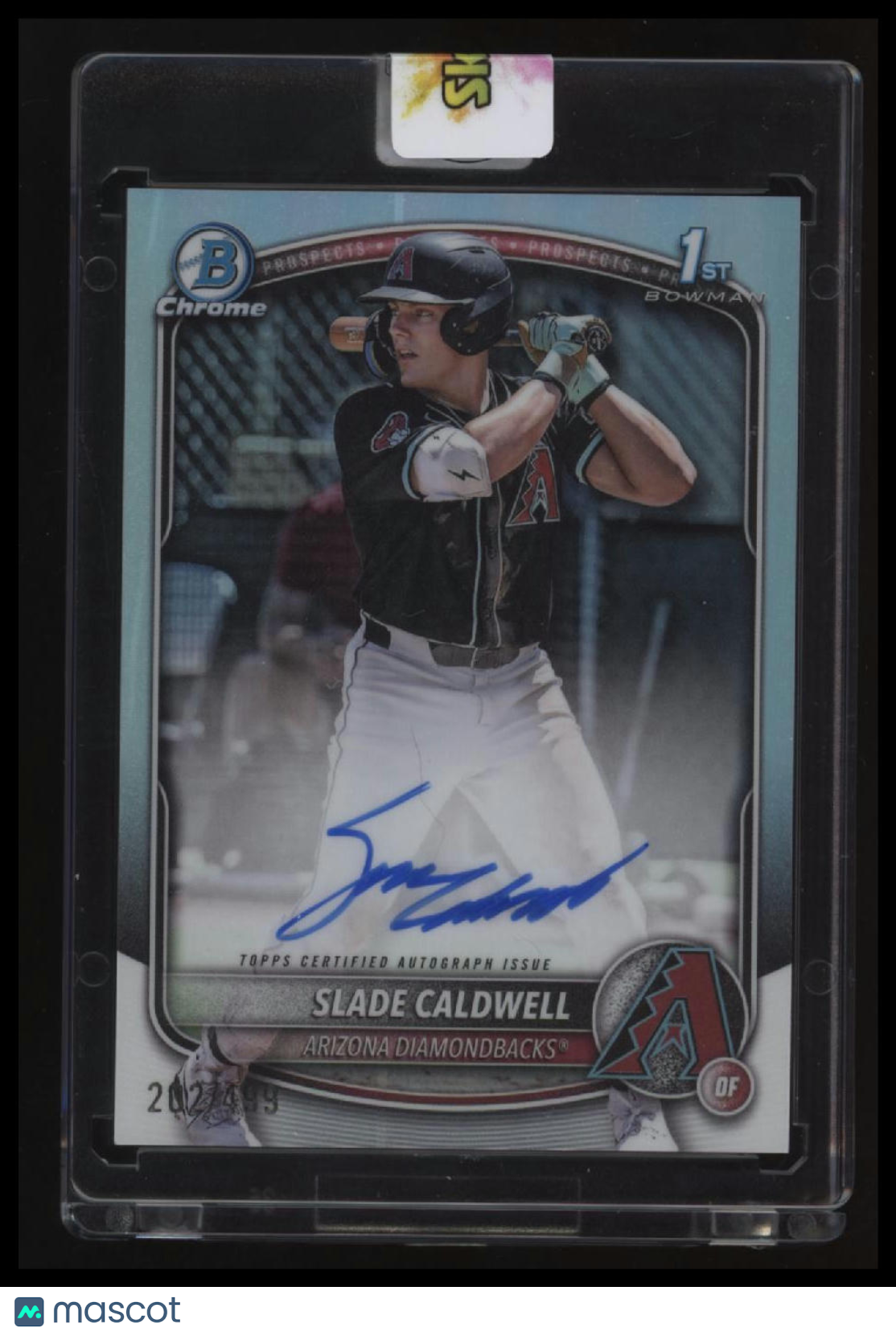 2025 Bowman Slade Caldwell Chrome Prospects Autographs Refractor #/499