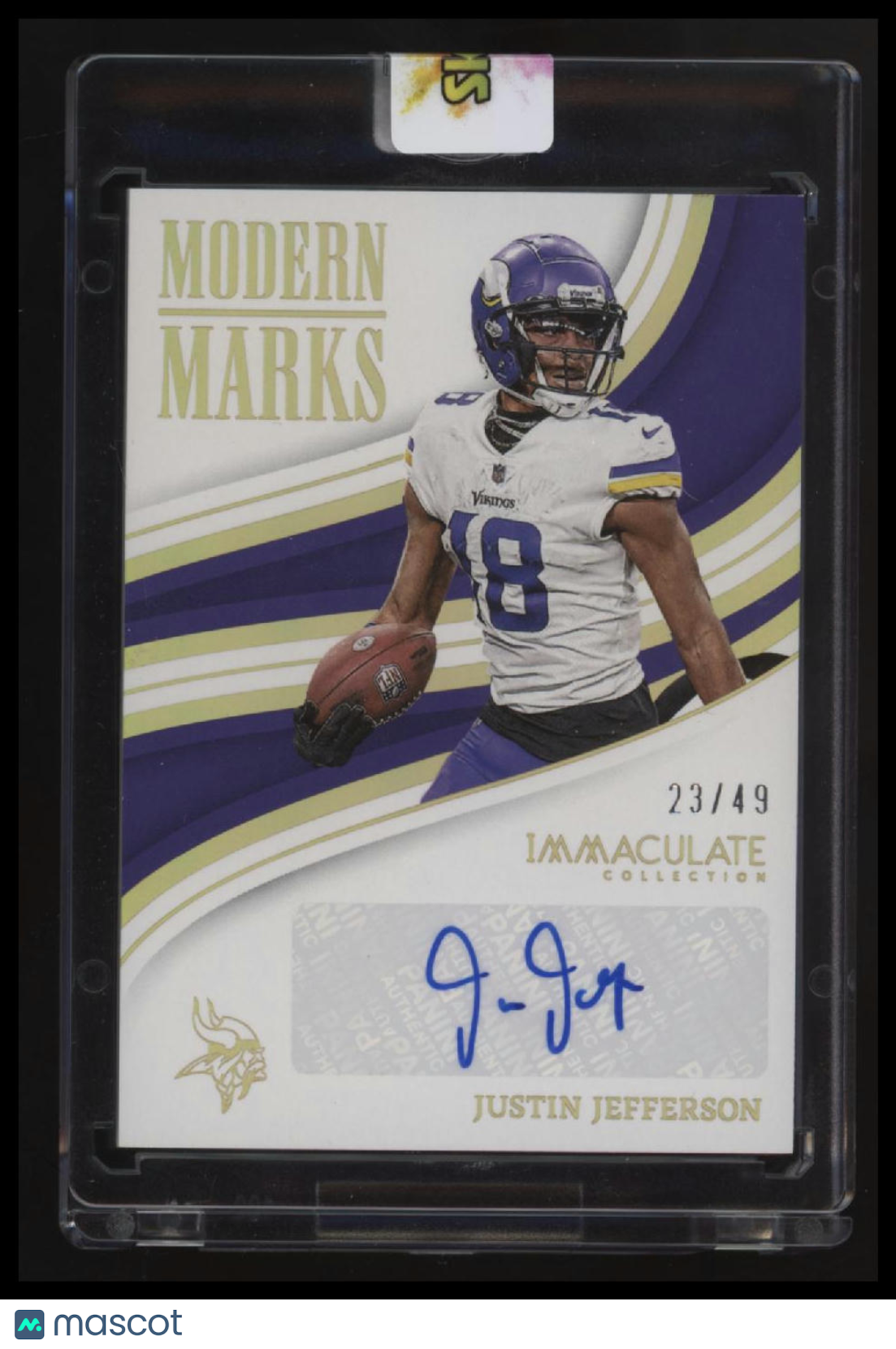 2023 Panini Immaculate Collection Justin Jefferson Modern Marks #/49