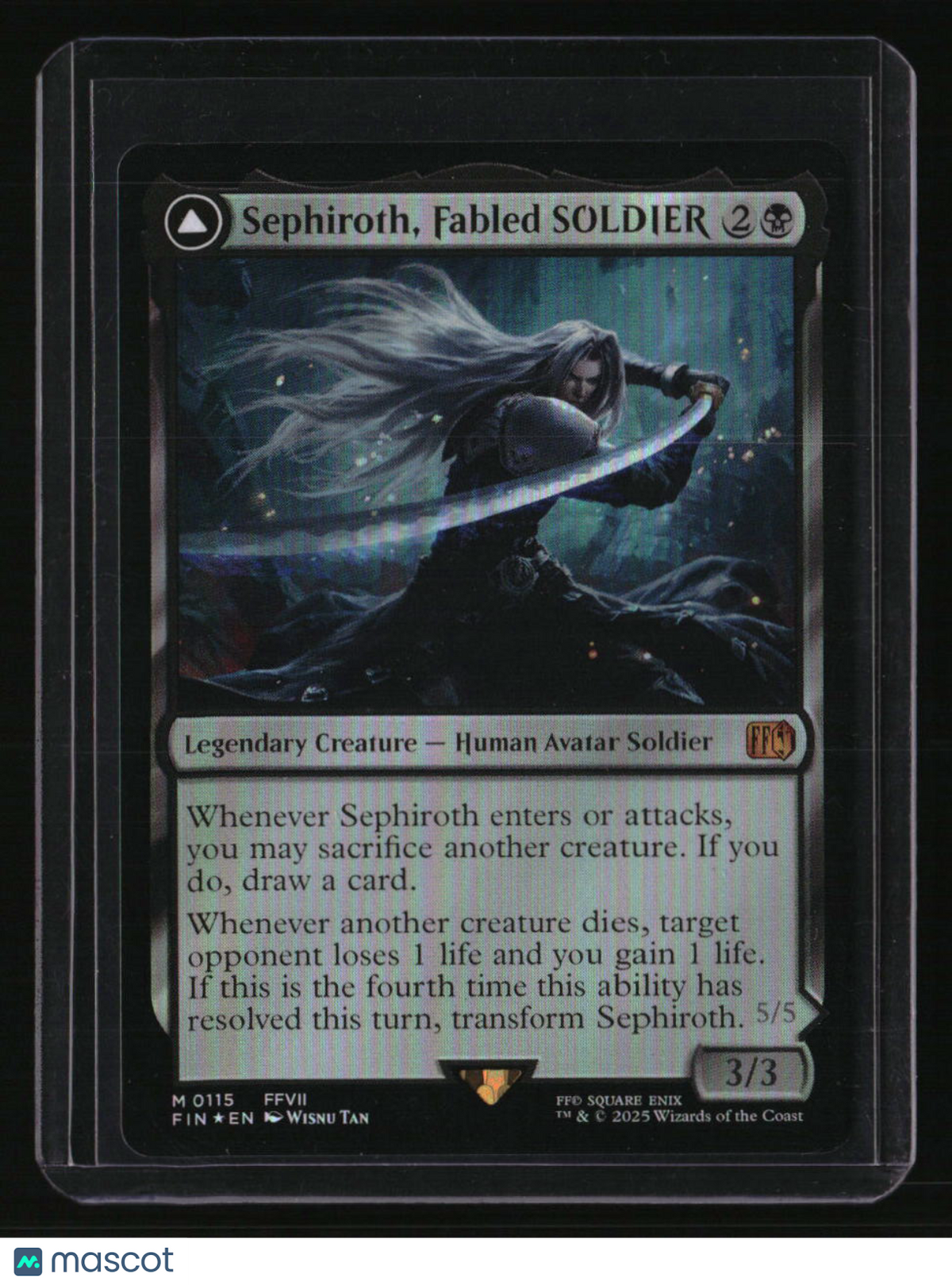 FINAL FANTASY Sephiroth, Fabled SOLDIER Foil