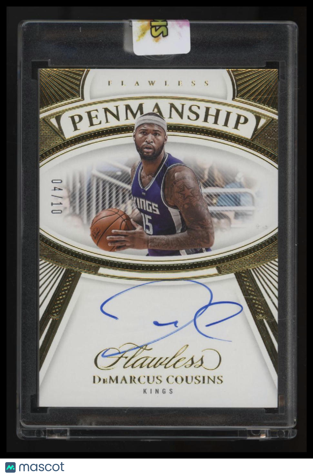 2023-24 Panini Flawless DeMarcus Cousins Flawless Penmanship Gold #/10