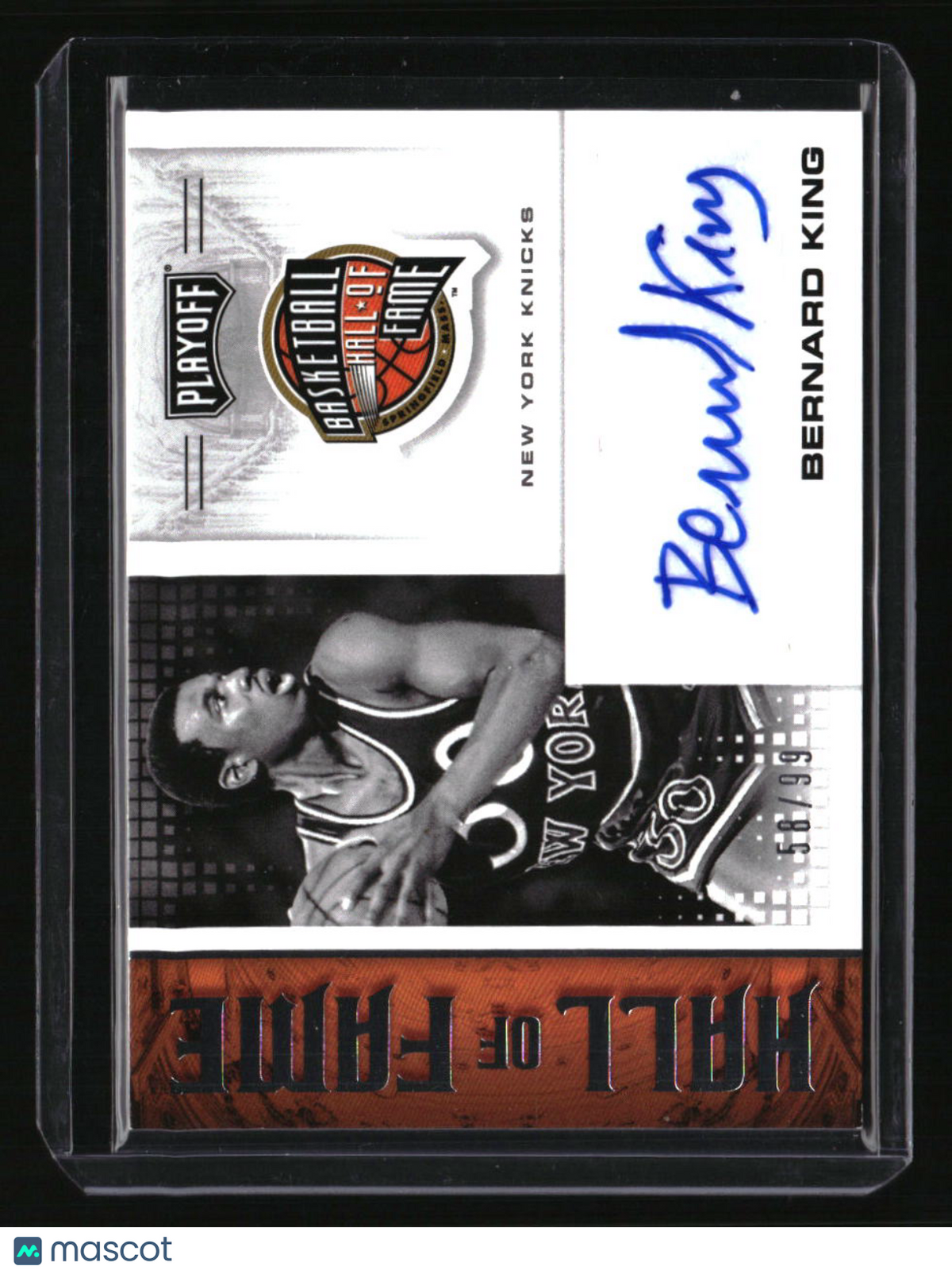 2020-21 Panini Chronicles Bernard King Hall of Fame Autographs #/99