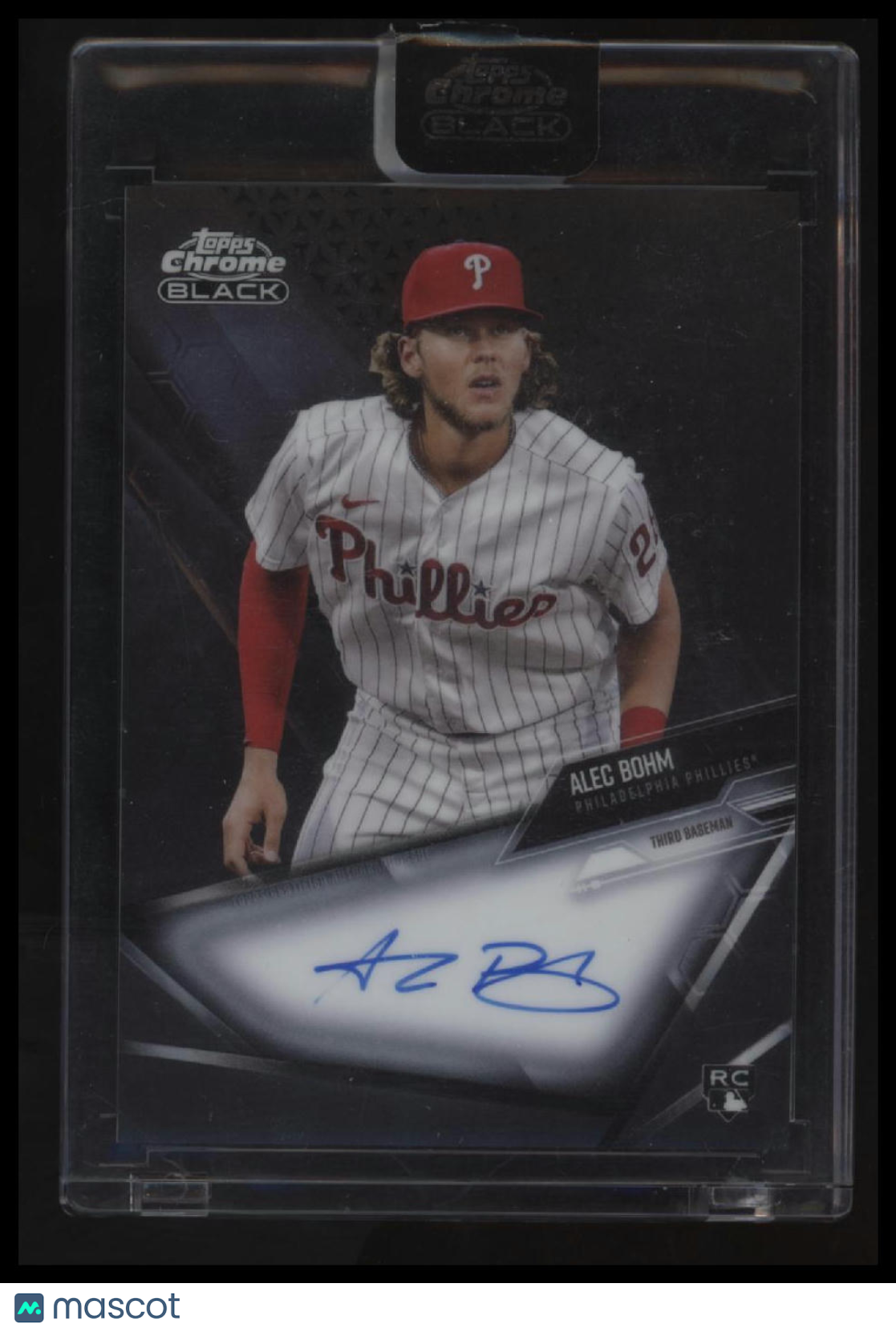 2021 Topps Chrome Black Alec Bohm Autographs