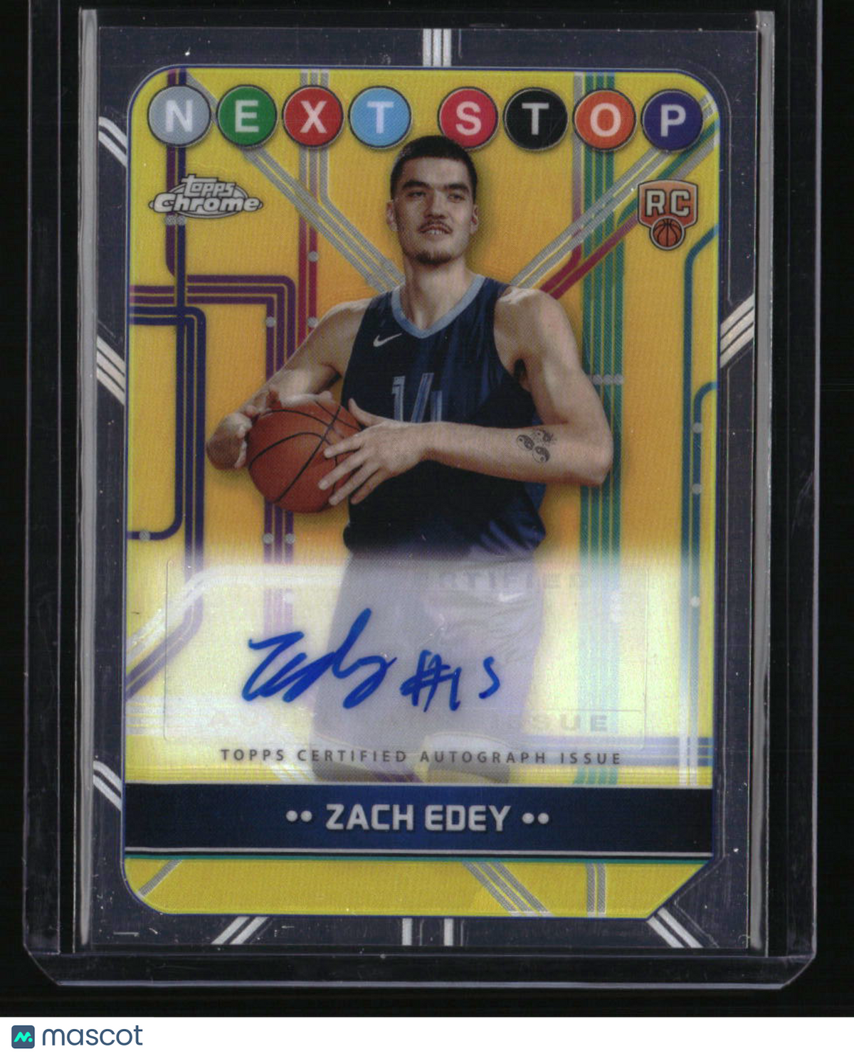 2024-25 Topps Chrome Zach Edey Next Stop Signatures