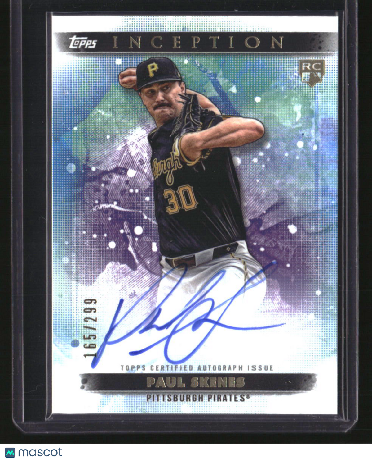 2024 Topps Inception Paul Skenes Base Rookie and Emerging Star Autographs #/299