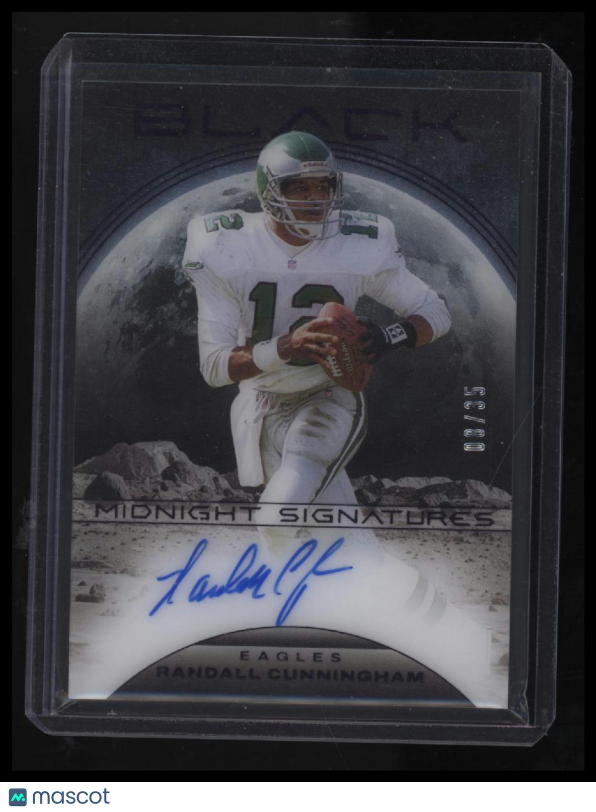 2024 Panini Black Randall Cunningham Midnight Signatures Royal #/35