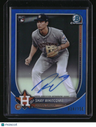 2025 Bowman Shay Whitcomb Chrome Rookie Autographs Blue Refractor #/150