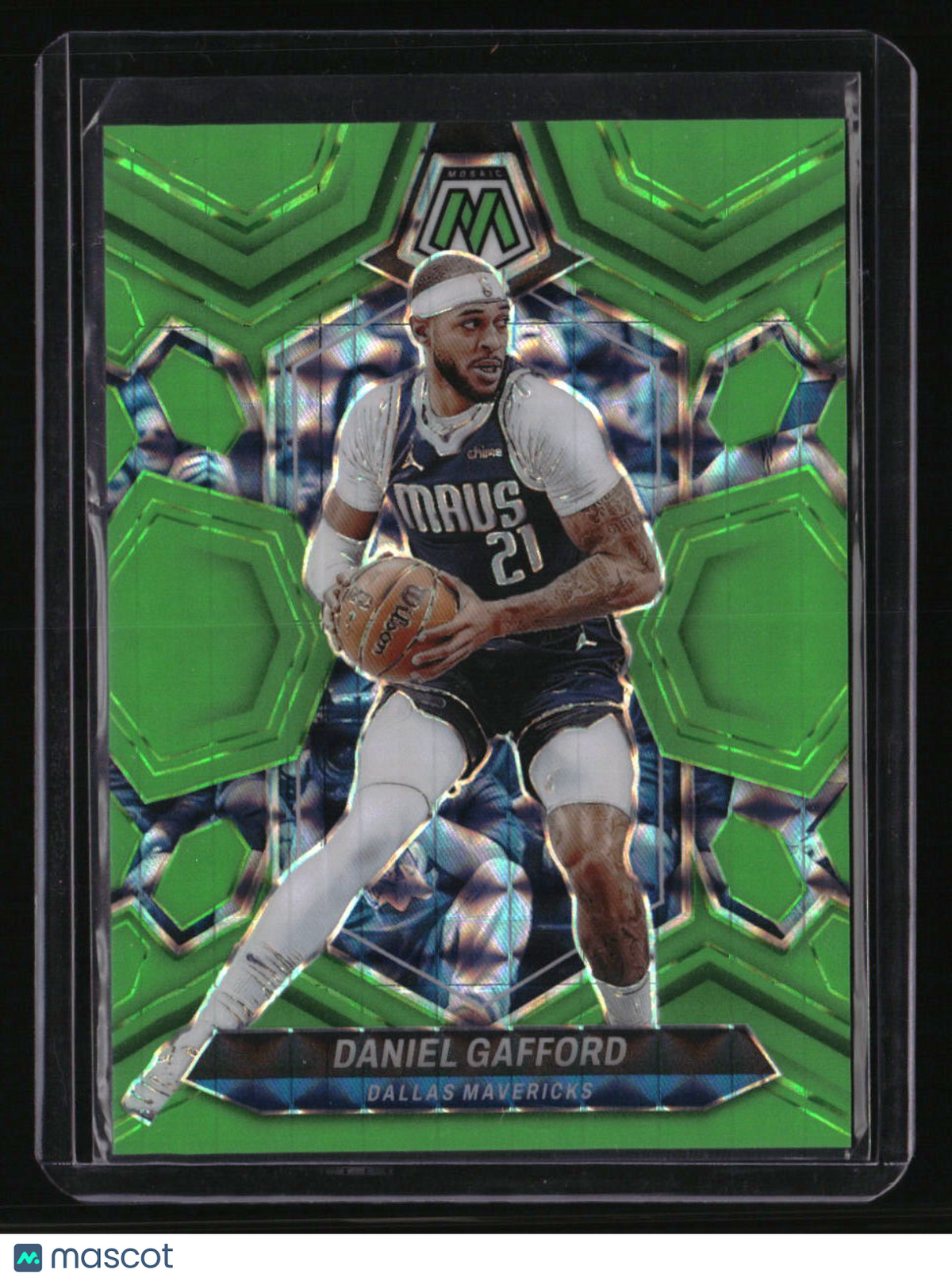 2023-24 Panini Mosaic Daniel Gafford Green Fluorescent #/10