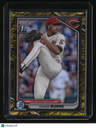 2024 Bowman Draft Chase Burns Chrome Yellow Lunar Crater Refractor #/75