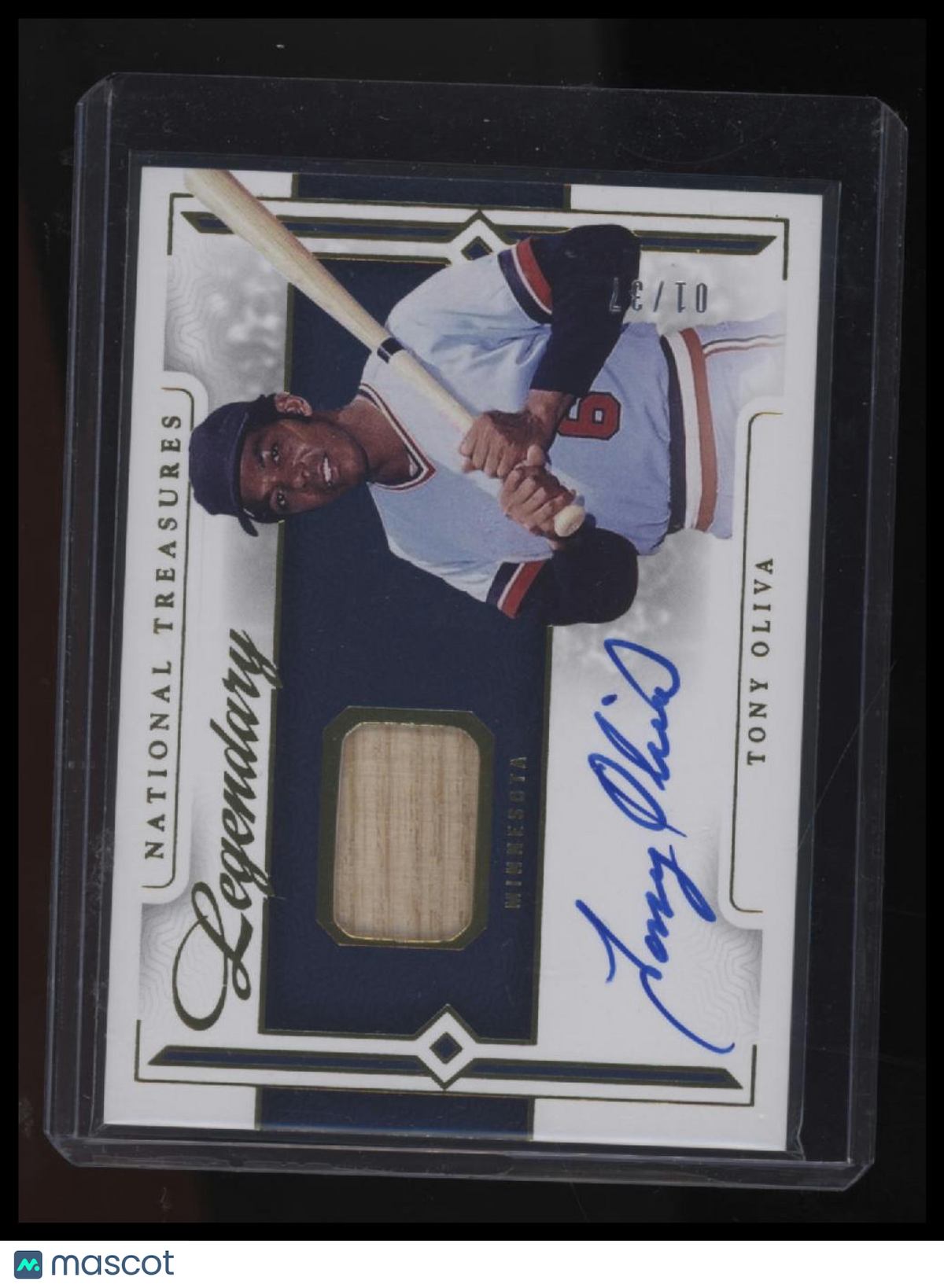2024 Panini National Treasures Tony Oliva Legendary Lumber Signatures #/37